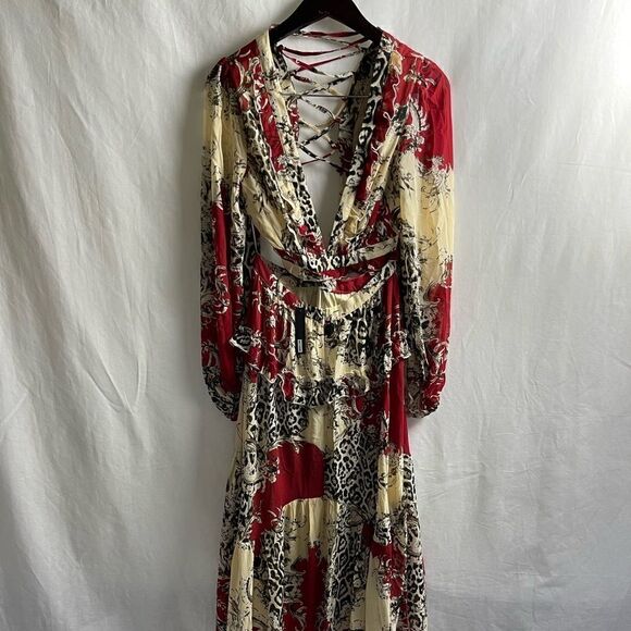 Red Leopard Maxi Dress - Picture 5 of 14